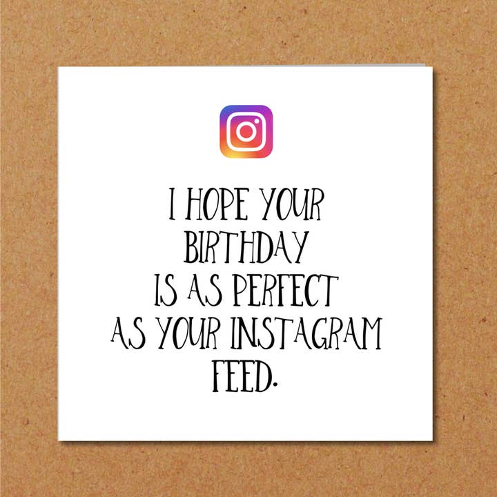 Swizzoo Cards – Großhandel Geburtstagskarten – Instagram-Geburtstagskarte, Geburtstagskarte für Tochter, Geburtstagskarte für Freundin, Schwesterkarte, Teenager-Karte, lustige Karte