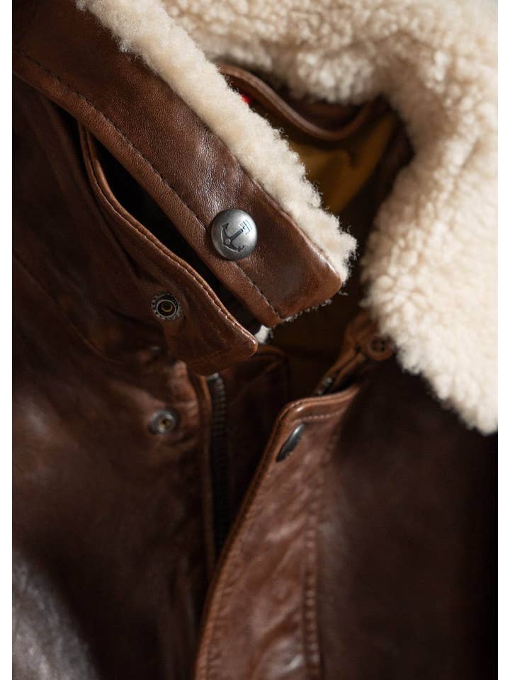 Iron & Resin – wholesale Motorcykeljacka - Herr – Hanson ko-läderjacka8