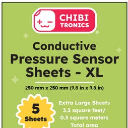 Conductive Pressure Sensitive Sheets (XL Value Pack) - Conductive Plastic (Velostat/Linqstat) 5 XL Sheet Pack for wholesale by Chibitronics