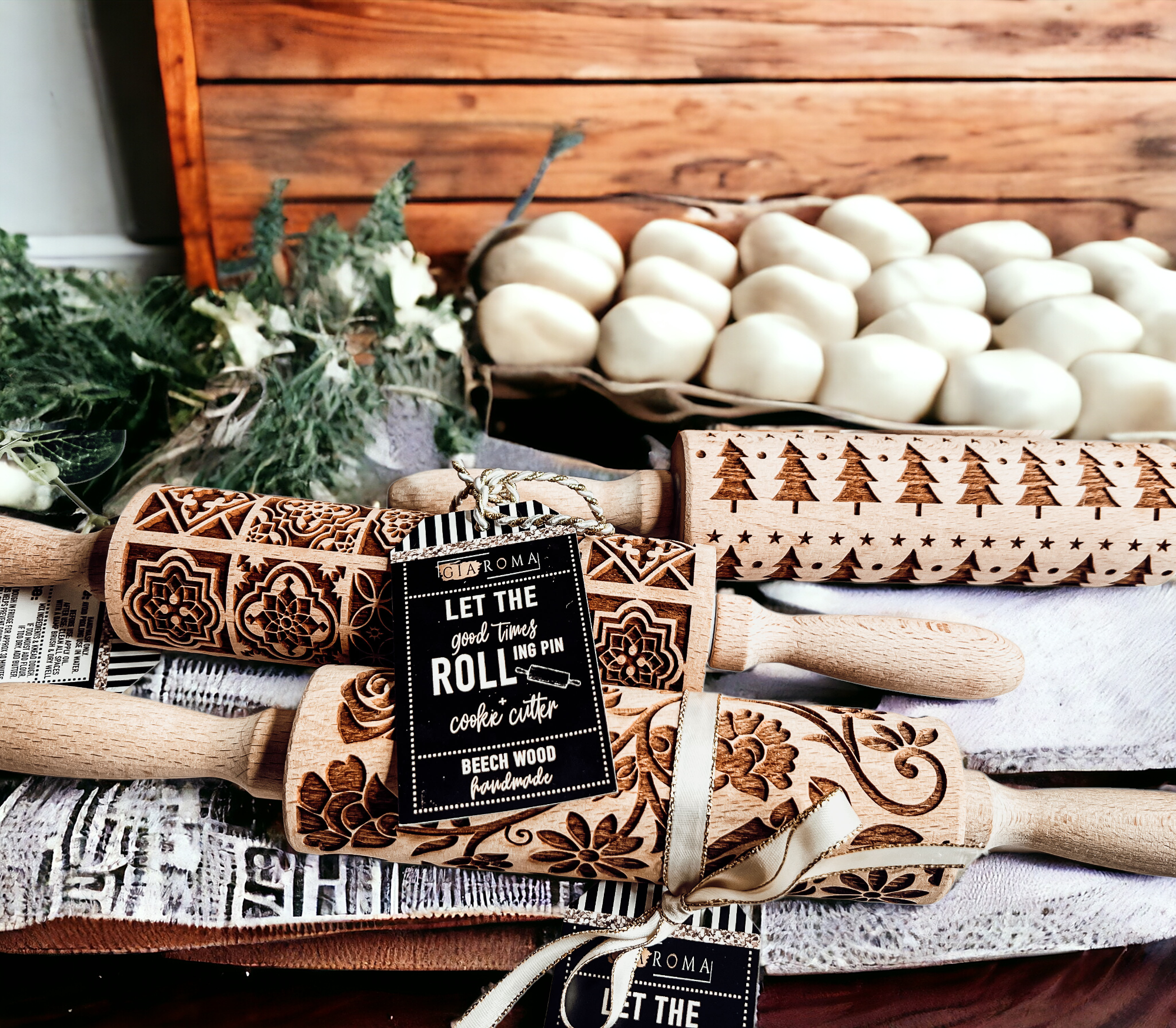 Gia Roma - Wholesale Rolling Pin - Spring Kitchen Gifts + Easter Baking, Rolling Pin for cookie21