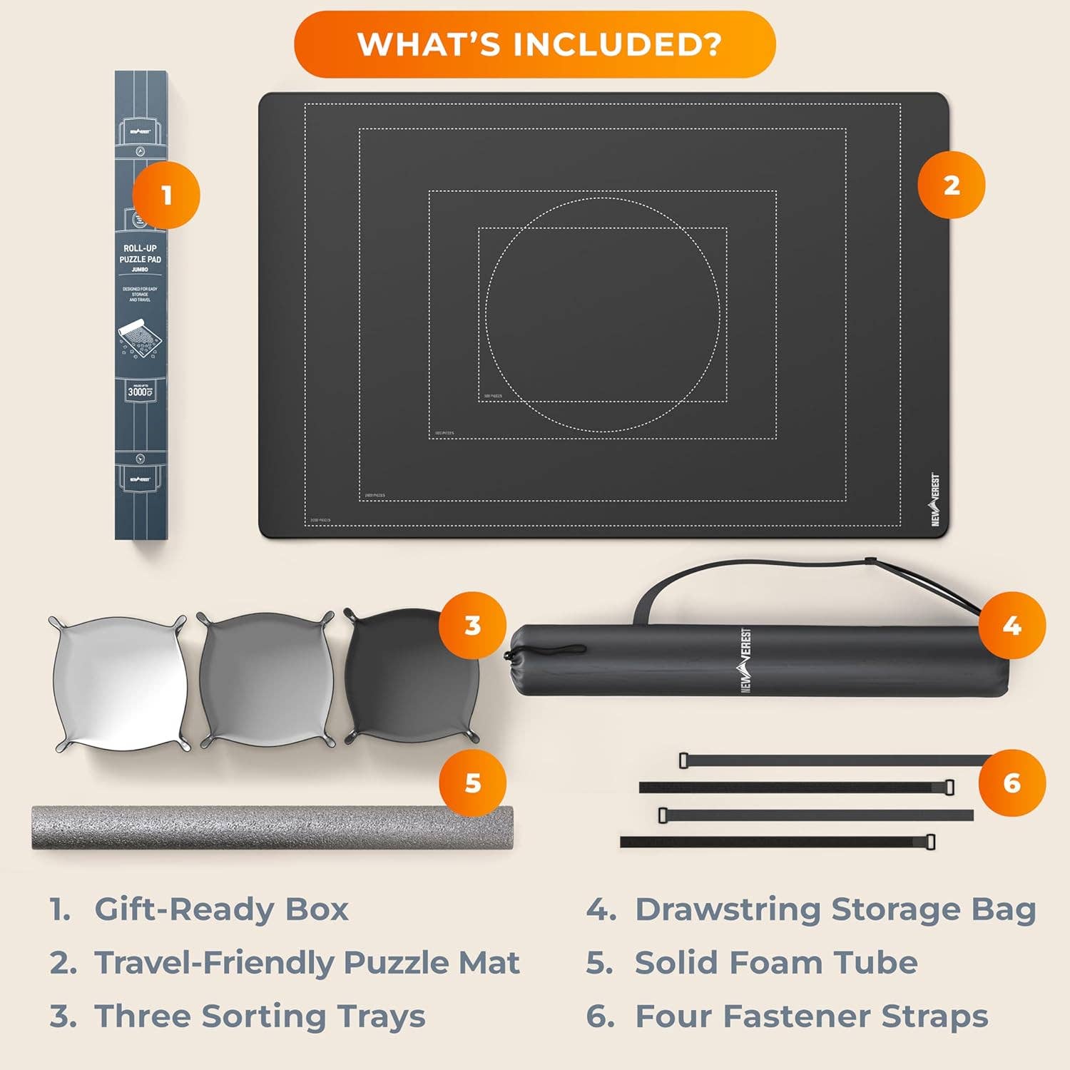 Newverest – wholesale Puzzle – Adult – Newverest Jigsaw Puzzle Mat Roll Up Saver Pad Up to 3000 pcs7