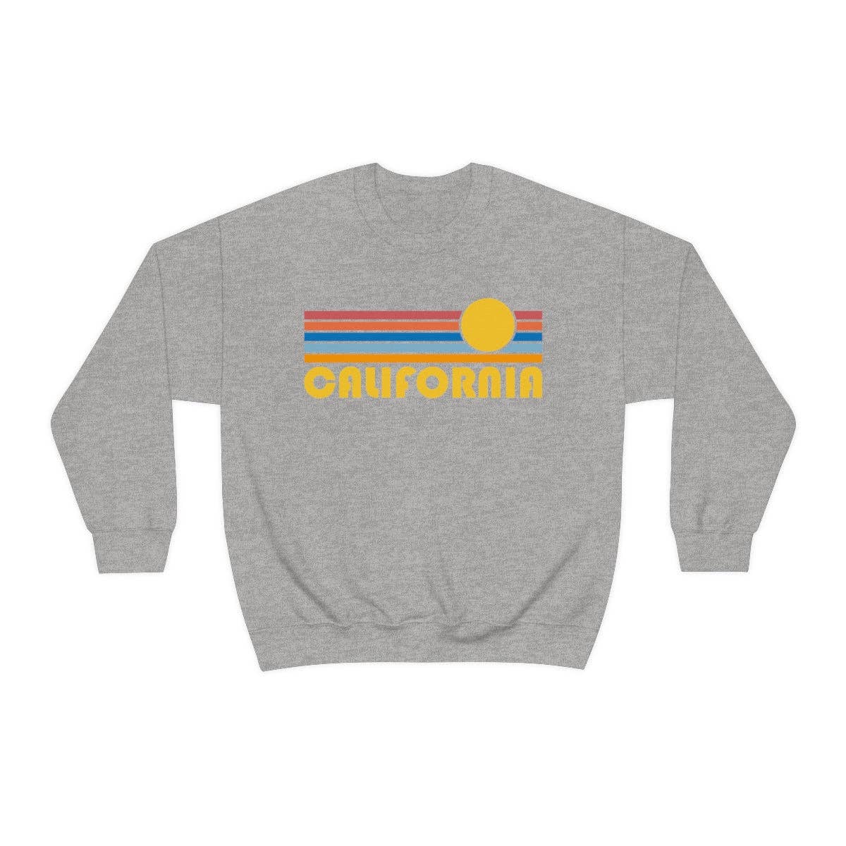 Hey Mountains - Wholesale Graphic Sweatshirt - Women's - California Sweatshirt - Retro Sunrise Unisex4