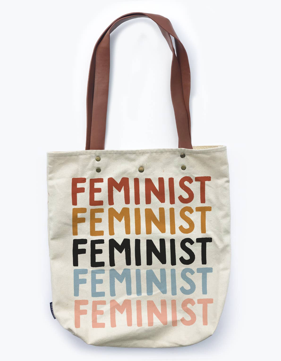 Idlewild Co. – Engroshandel Tote bag - Dame – Feministisk lærredstaske med vegansk læderhåndtag3