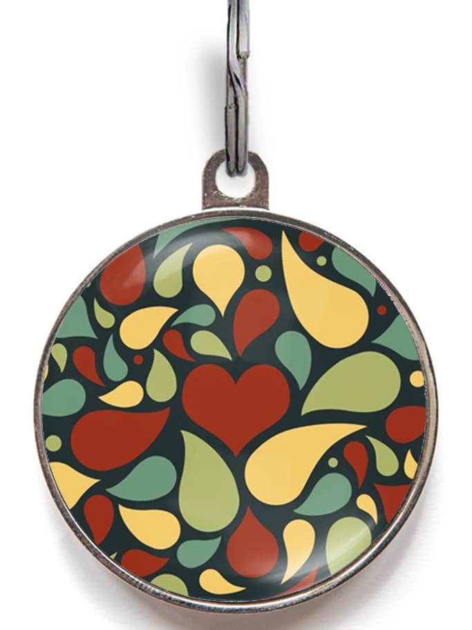 Teardrop Heart Smart Pet ID Tag for wholesale by WagATudeTags