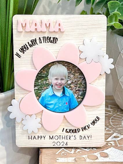 Mother's Day Photo Frame Magnet for wholesale by Willie & Dolly Designs