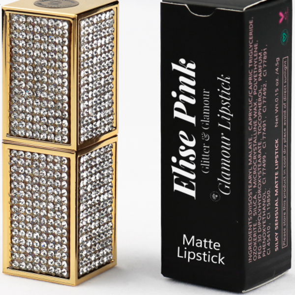 Elise Pink - Wholesale Lipstick - Glamour Lipstick "Viral" with Rhinestones7