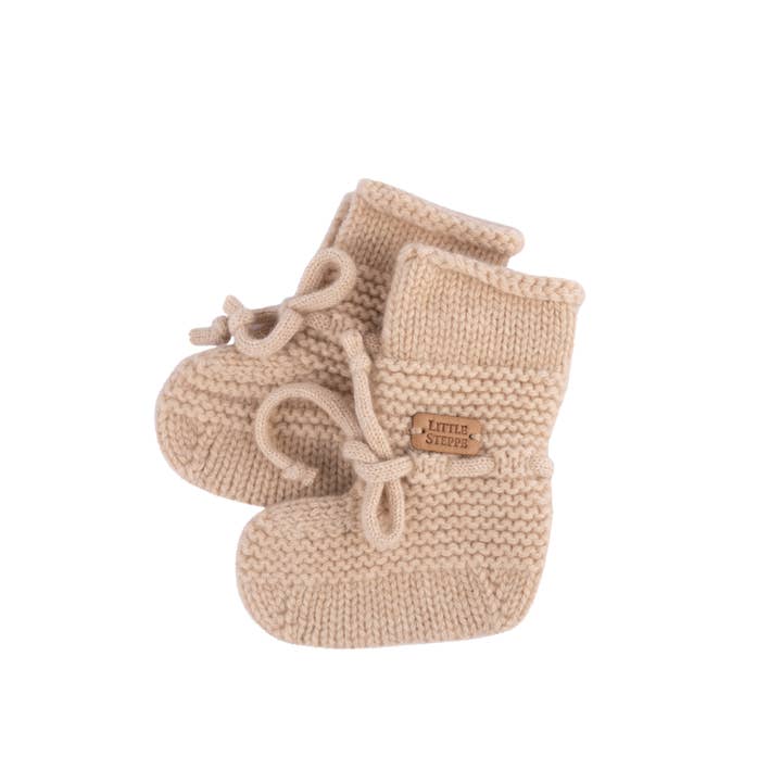 "Robyn" Cashmere Baby Booties for wholesale by Little Steppe