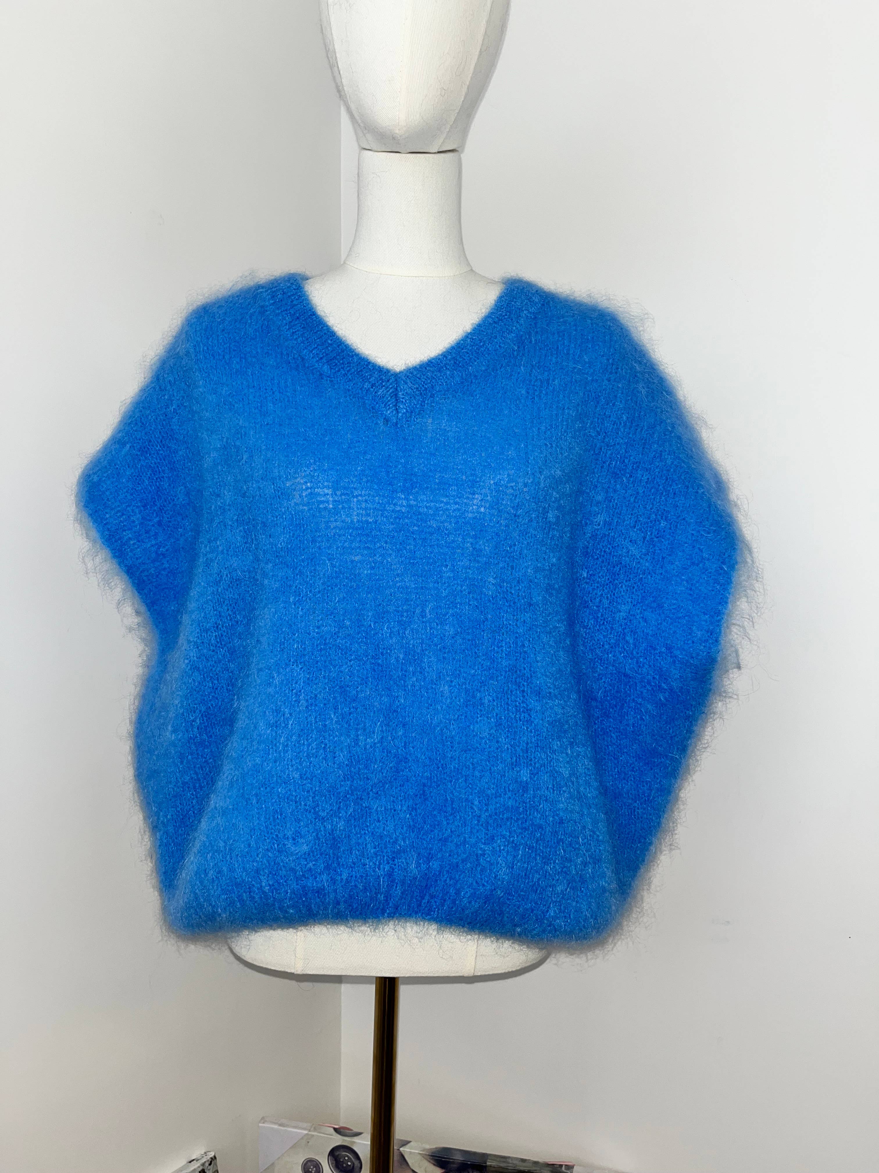 Orice - Vente Cardigan – femme - Gilet sans manche en maille 81% Kid mohair - Orice 11