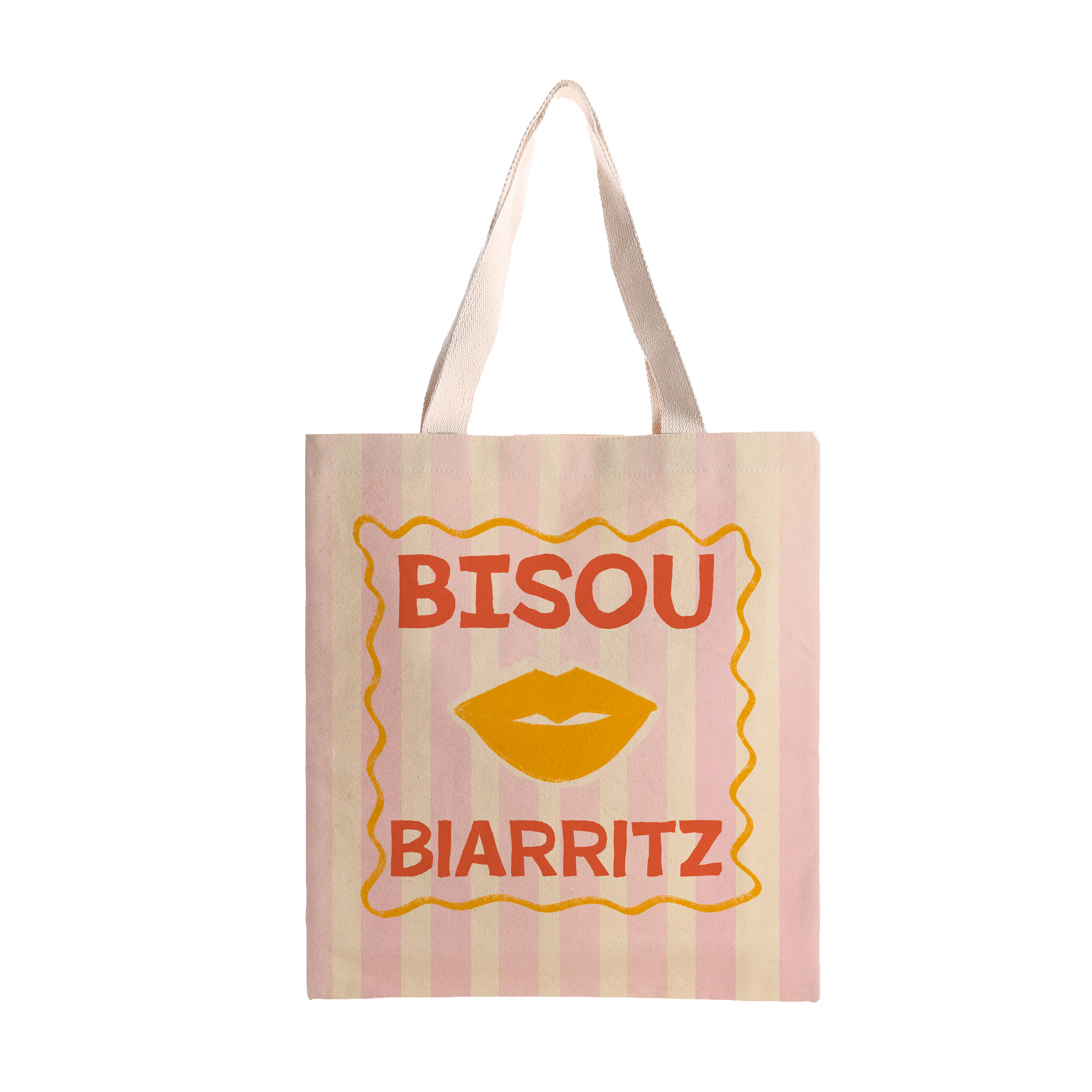 Coast and Valley - Wholesale Tote Bag - Unisex - Customizable "bisou" tote bag 100% cotton1