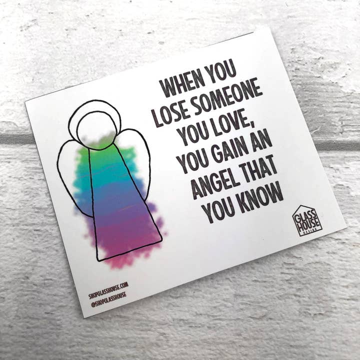 GlassHouse Design – Großhandel Sonnenfänger – Comfort Angel — Geschenk für Trauerfall in Buntglas7