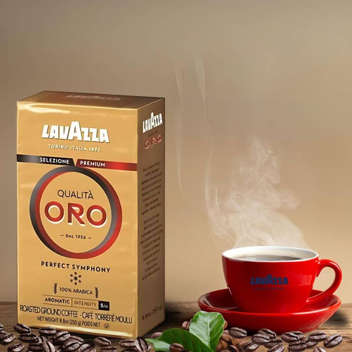 Enjoy Better Coffee & Tea - Wholesale Ground Coffee - Lavazza Qualità Oro Ground Coffee 8.8oz/250g