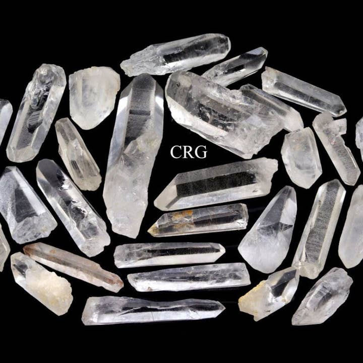 Pontas de Quartzo Laser - Tamanhos Mistos (1 Libra) por atacado de Crystal River Gems LLC