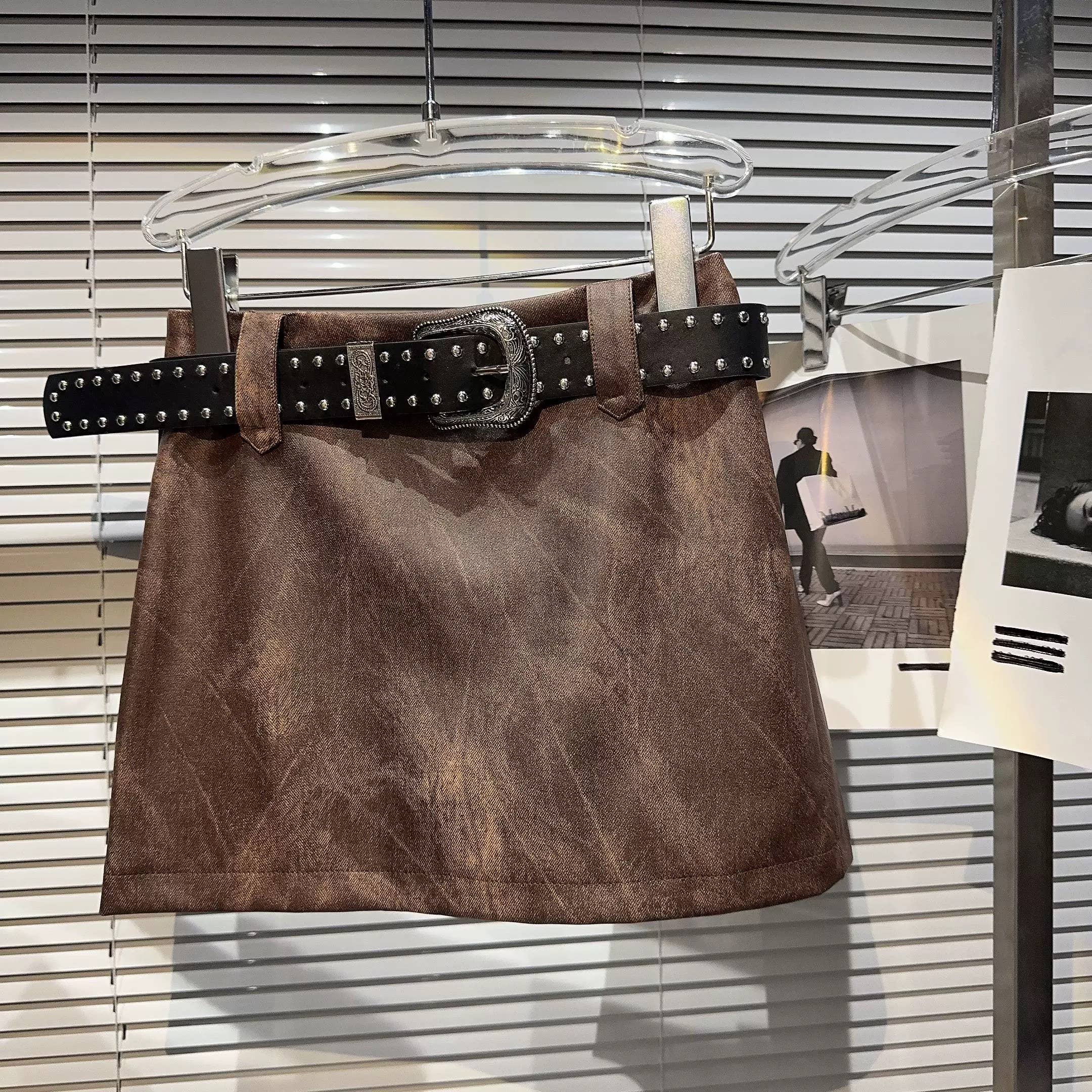 Productseeker - Wholesale Top & Skirt Set - Women's - SET220Y PU Leather Jacket & Studded Skirt Set – Fall Edge10