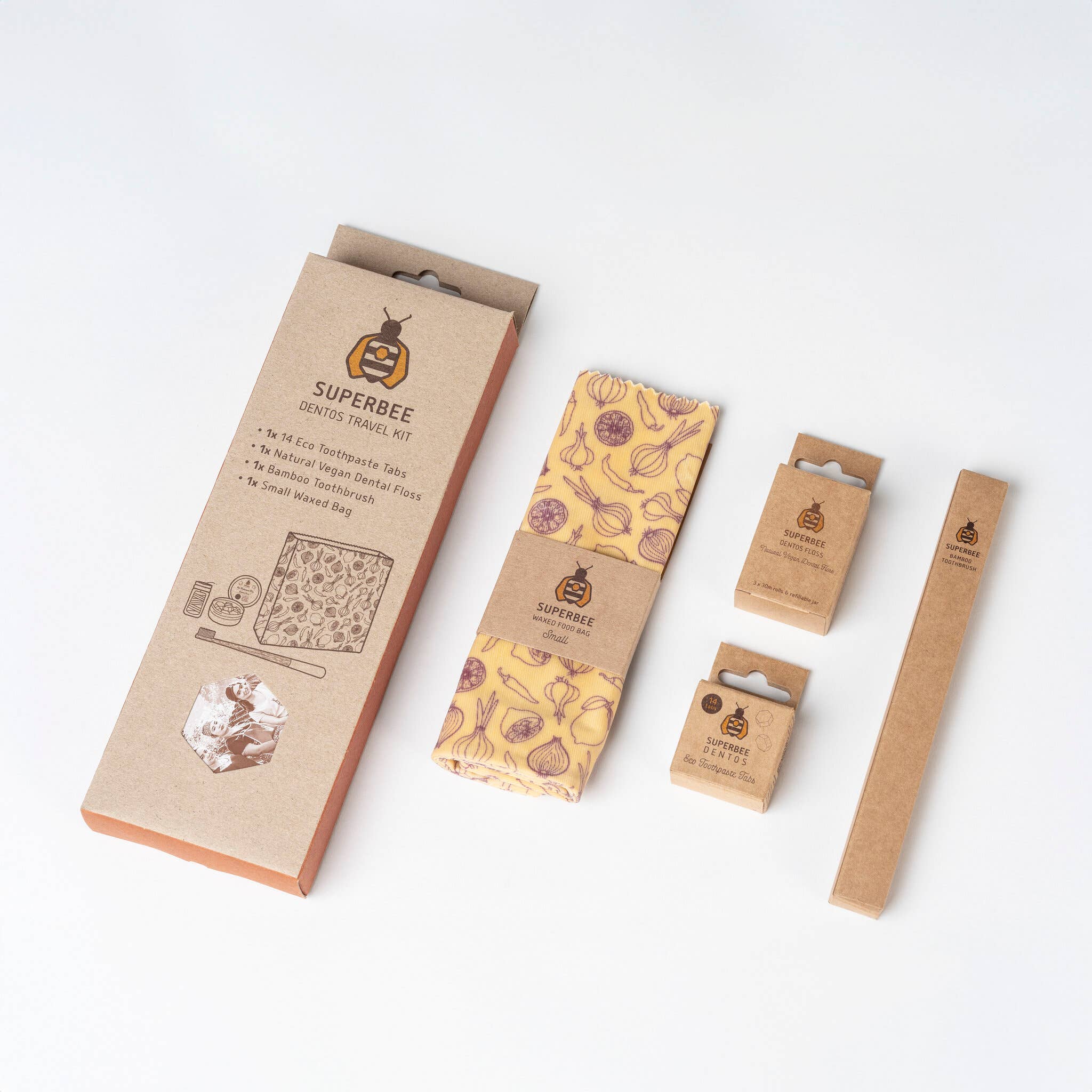 SuperBee - Eco Living Made Easy - Venta al por mayor Kit de cuidado bucal - Dentos – Kit de Viaje Ecológico para el Cuidado Oral0