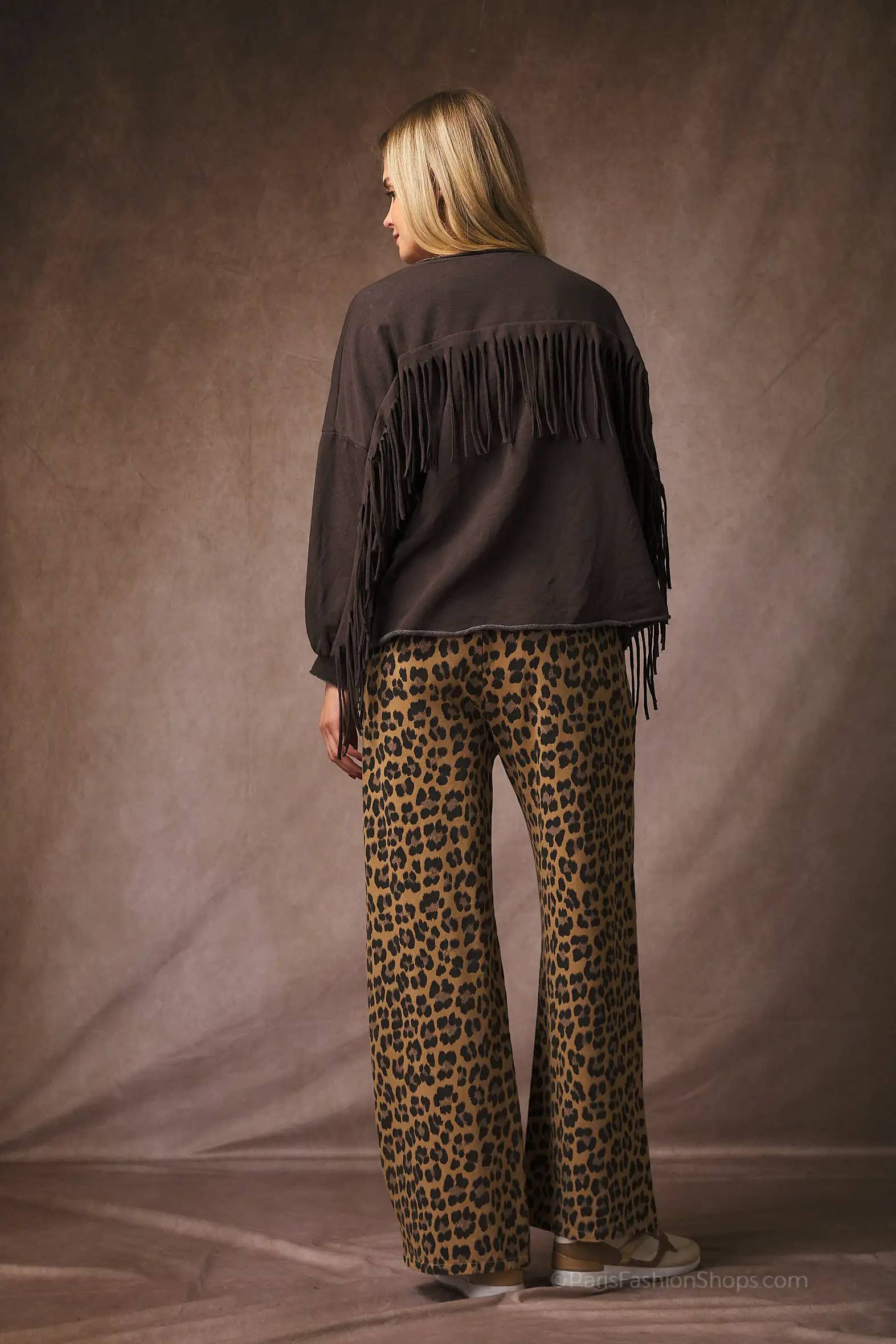 Pépouz' Paris - Wholesale Pants - Women's - Fluid and comfortable leopard print pants PPN25612