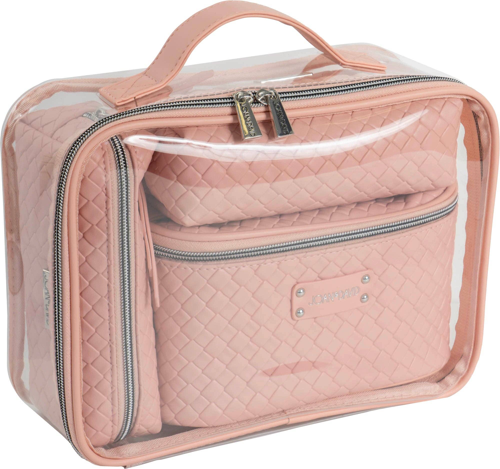 Magid - Wholesale Makeup/Cosmetic Bag - Joan & David Woven 4 Piece Clear Cosmetic Bag Set6