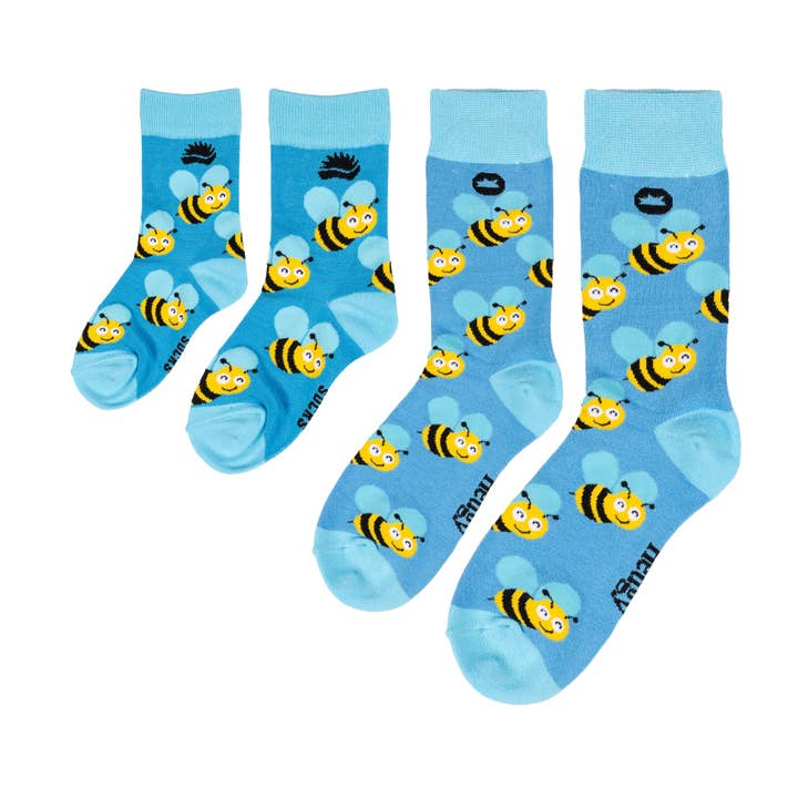 CHAUSSETTES EN BAMBOU POUR LA FAMILLE | CHAUSSETTES ABEILLES | CHAUSSETTES INSECTES | NATURE pour la vente par We Are Hedgy Limited