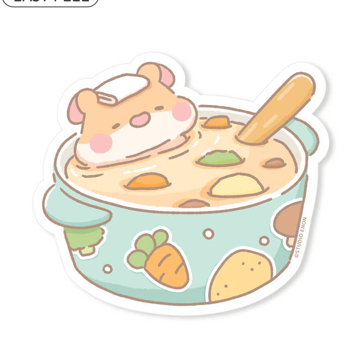 Souper Relaxing Day Sticker for wholesale by Studio Enon
