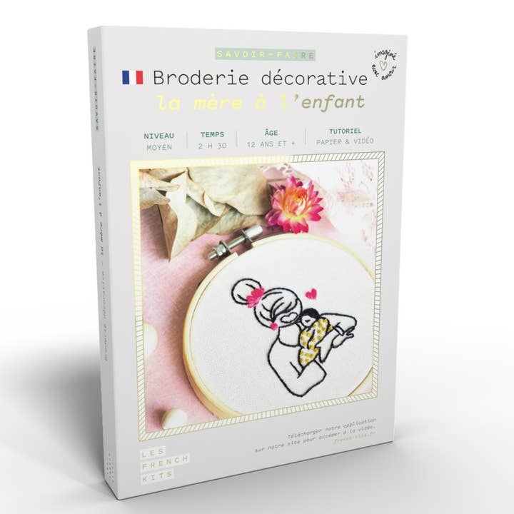 Women & Kids Embroidery Kit for wholesale by French Kits