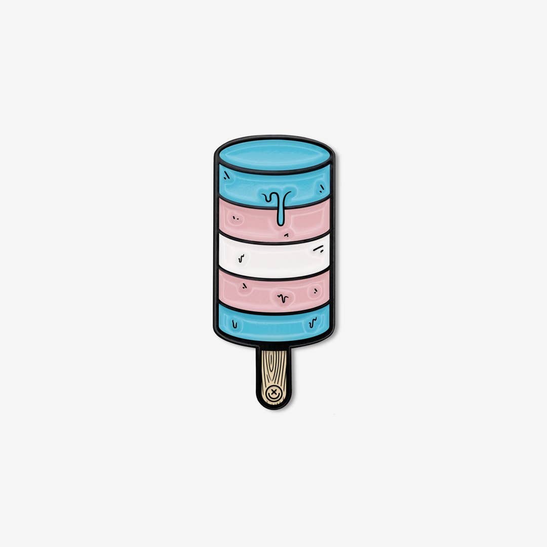 Happy Impulse - Wholesale Lapel Pin/Button - Scream for Transgender Visibility - Enamel Pin2