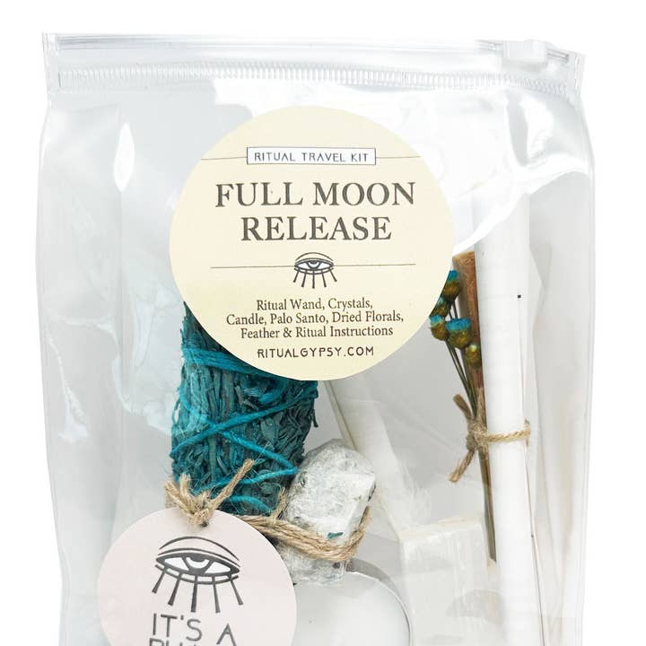 RITUAL GYPSY SAGE WANDS - Wholesale Spiritual stone/crystal - 'IT'S A PHASE' - FULL MOON RITUAL KIT0