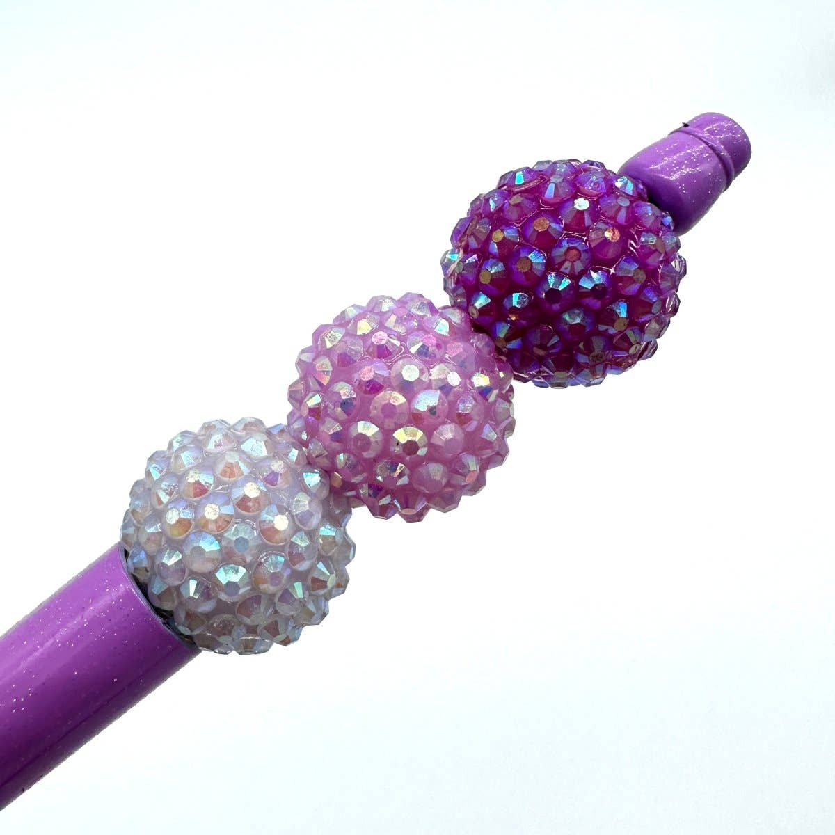 Beyond Bead - Vente Stylos - Stylo à perles en strass - Lilac Fields1