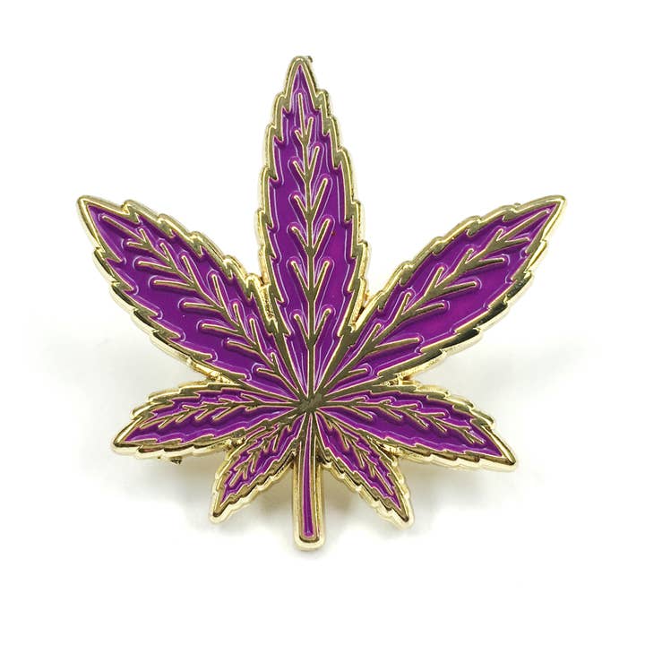 Kolorspun Pins - Wholesale Lapel Pin/Button - Weed Leaf Enamel Pin