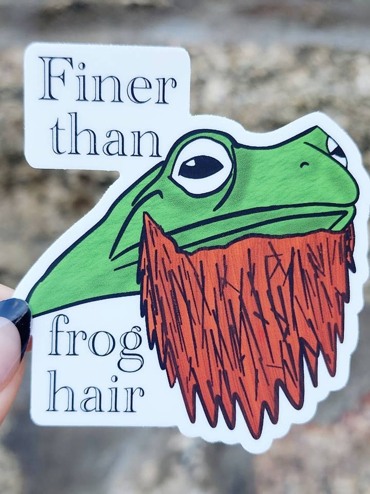 Fijnder dan kikkerhaar, Appalachian gezegde, Appalachian Sticker voor wholesale door The Dungeon Rose