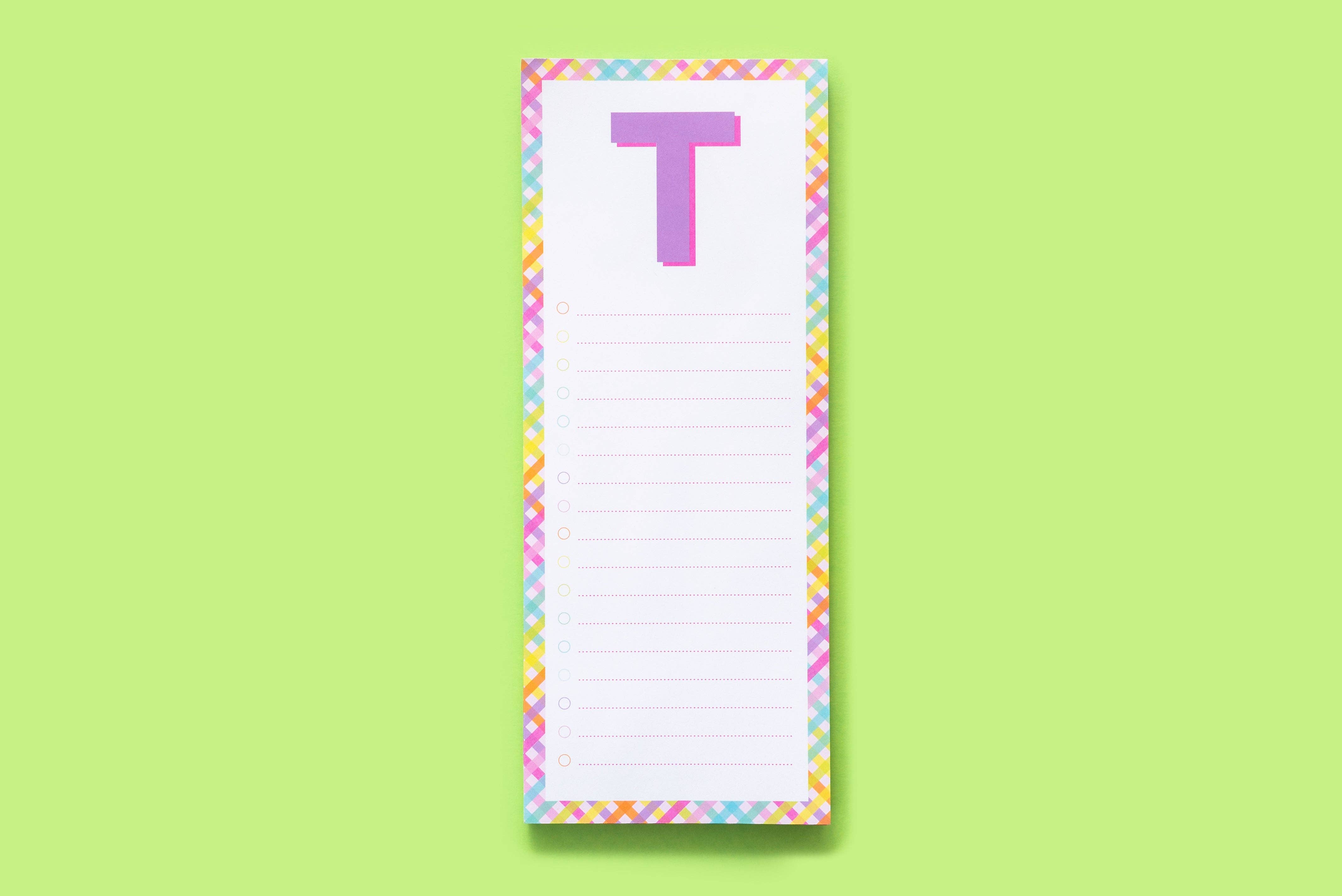 Taylor Elliott Designs - Vente Blocs-notes - Blocs de lettres A-Z - Chaque - Min. 4 (LP-A-Z)20