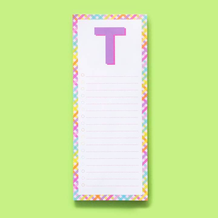 Taylor Elliott Designs - Vente Blocs-notes - Blocs de lettres A-Z - Chaque - Min. 4 (LP-A-Z)20