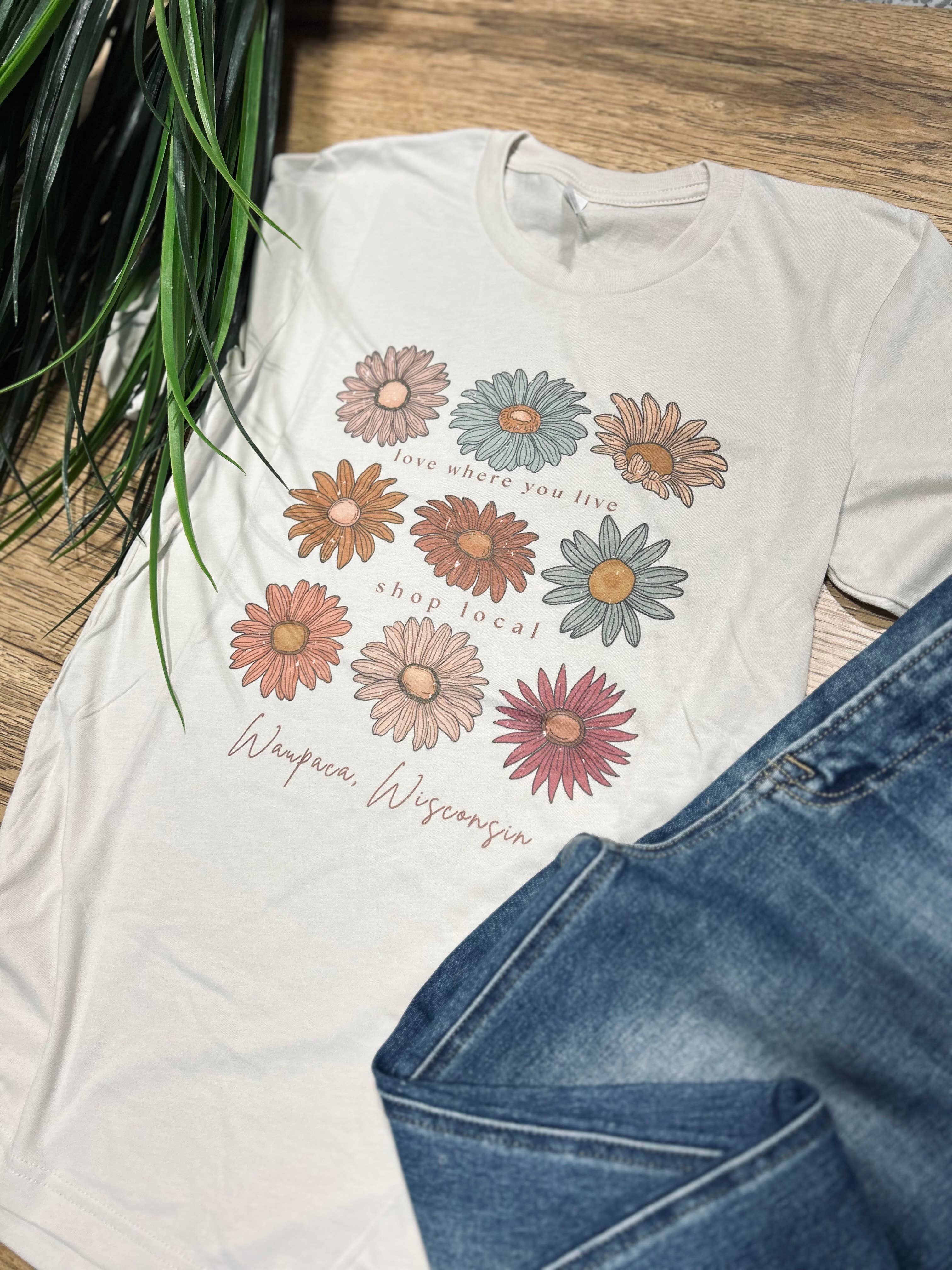Willow Poppy - Wholesale Screen Printed T-Shirt - Women's - Flower Shop Local Custom Graphic Tee1