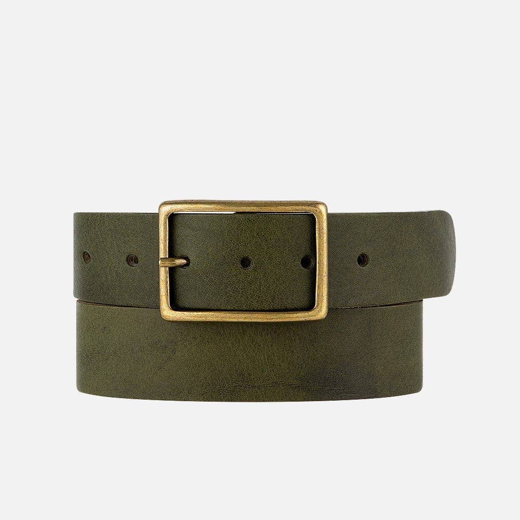 Amsterdam Heritage Leather Belts, Bags, Jackets & Apparel - Vente Ceinture – femme - May | Ceinture décontractée en cuir pleine fleur à boucle dorée pour femmes17