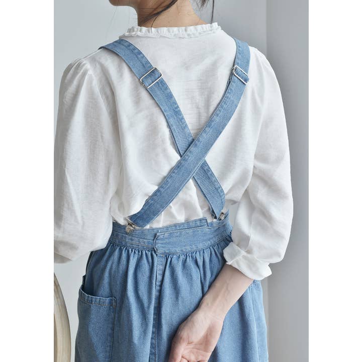 Gohobi (We cover U.S. import duties) - Wholesale Apron - Gohobi Korean Denim Cotton Apron4
