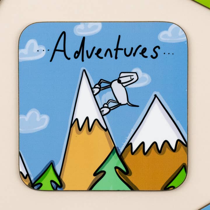 Adventures Coaster for wholesale by Sarah Westwood