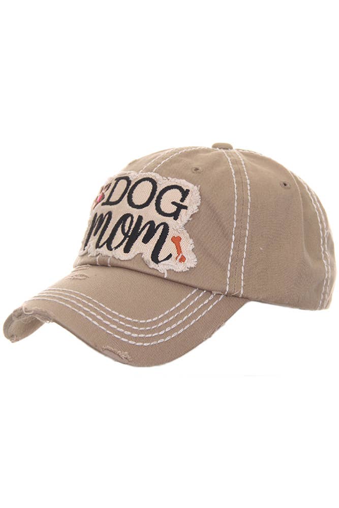 Hana – wholesale Baseballkeps - Dam – DOG MOM keps med vintagepatch och sliten look22