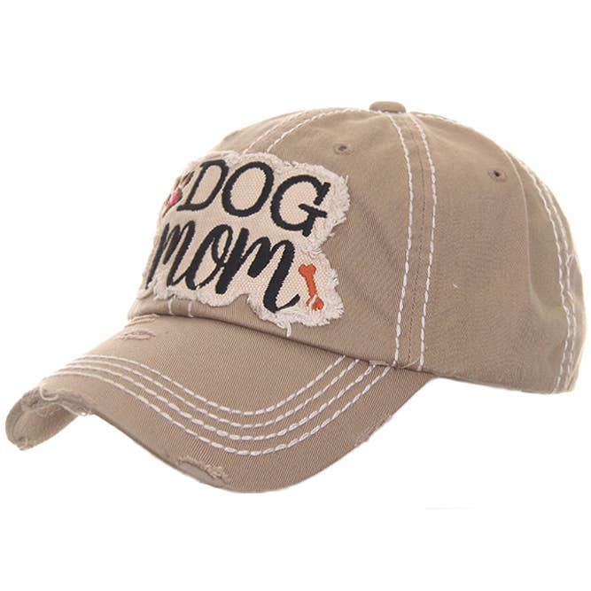 Hana – wholesale Baseballkeps - Dam – DOG MOM keps med vintagepatch och sliten look22