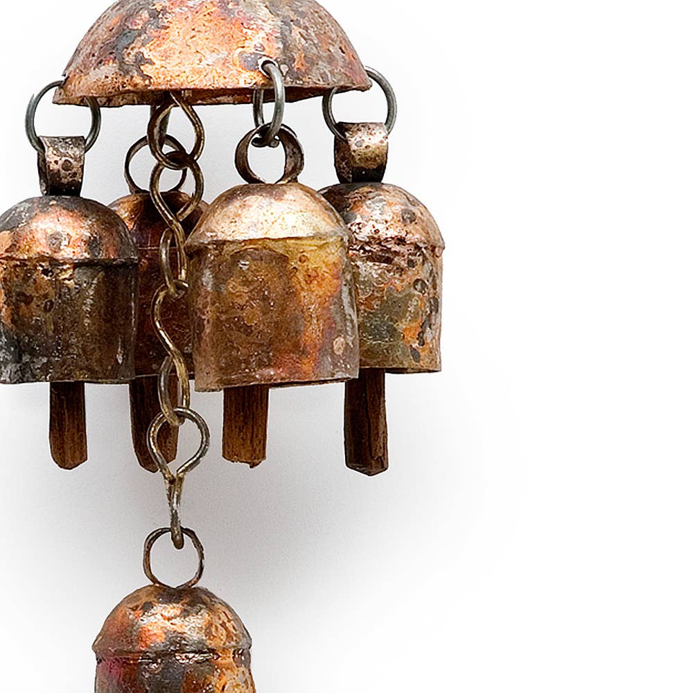 Indika - Wholesale Wind Chime - Zommer Chime, Bronze Hand-tuned Garden Wind Chime, India1