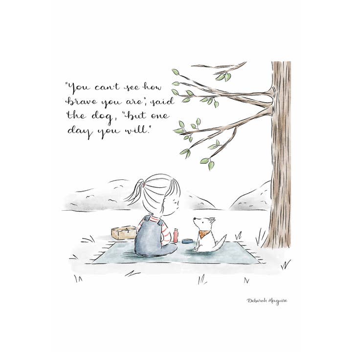 Brave - Art print for wholesale by Deborah Maguire