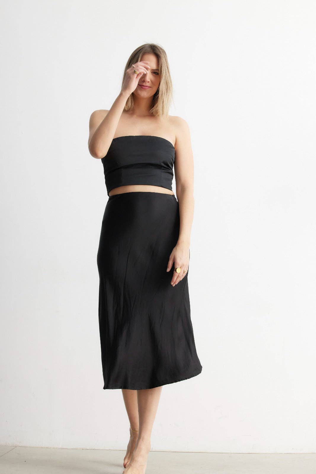 The Cotton Brand - Venta al por mayor Falda - Mujer - WESTMINSTER SATIN SKIRT8