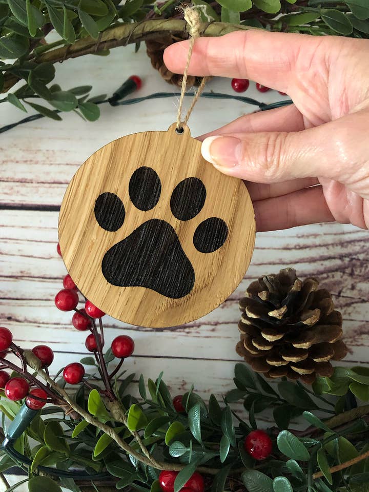 Oak Christmas Decoration for engroshandel hos Holder and Hook