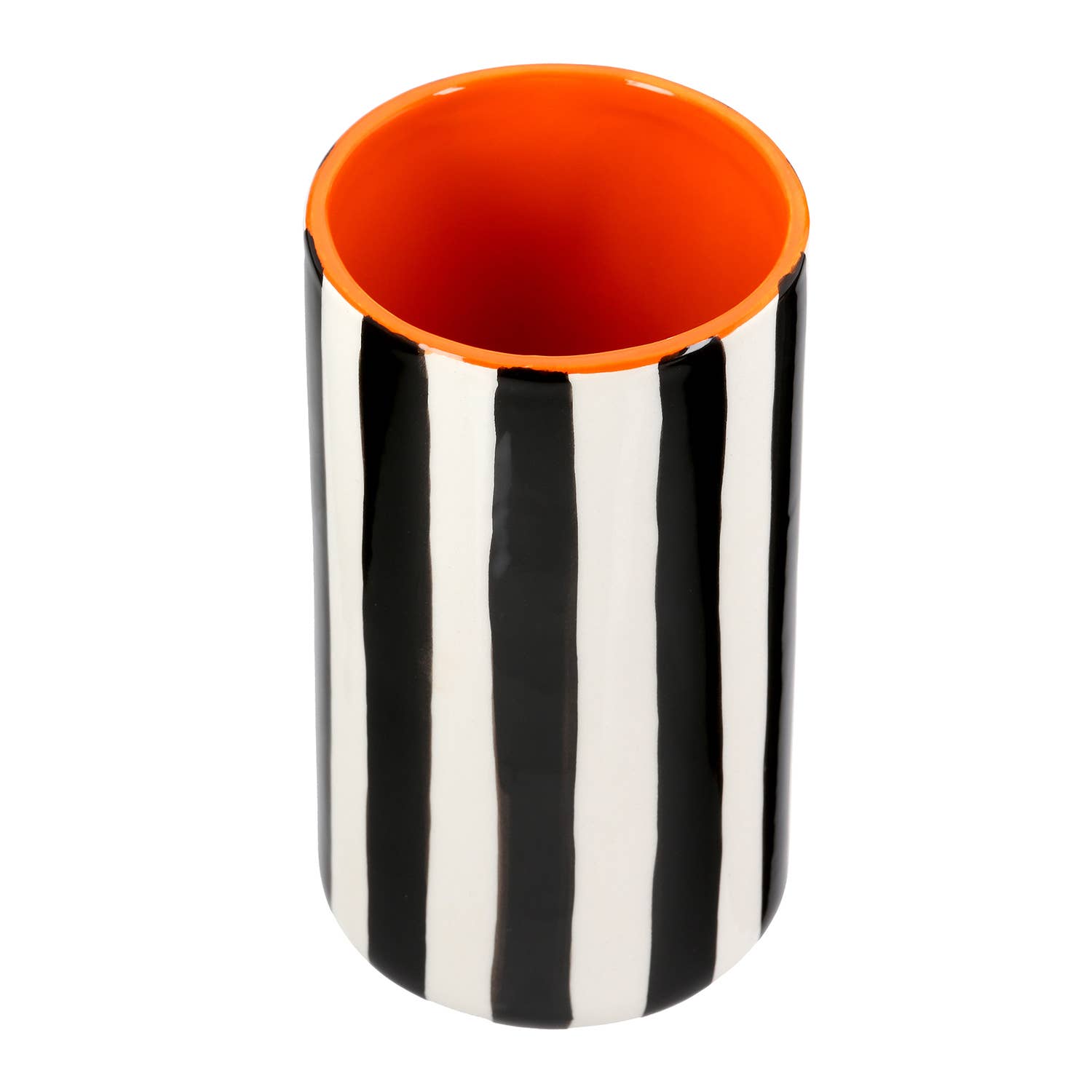 Vase Memphis black; white H. 17 cm, PU 8 for wholesale on Faire1