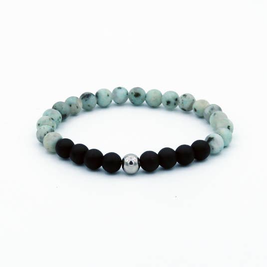 Mighty Natural Kiwi Steen Armband for wholesale by Beau Accessoires