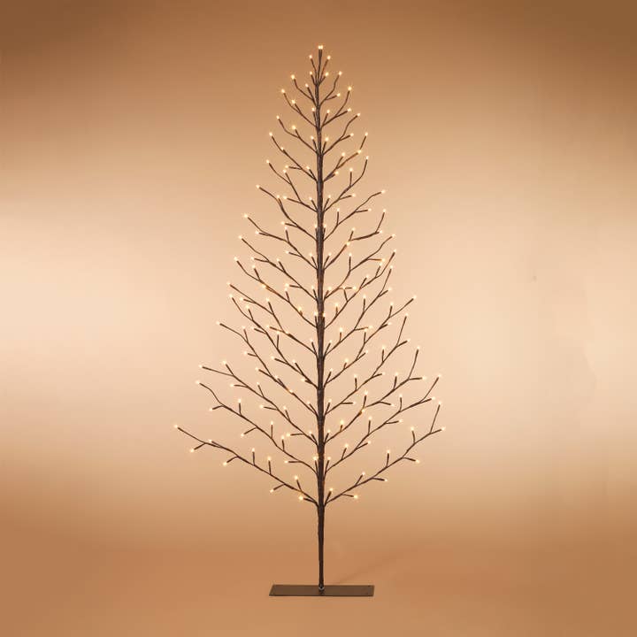 Promos 6'H Electric Brown 2D Tree w/ for wholesale by The Gerson Companies