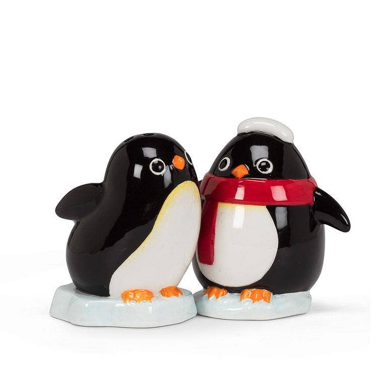 Abbott - Wholesale Salt & Pepper Shaker Set - Playful Penguins Salt & Pepper-2.5"H0