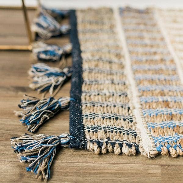 Forpost Trade Inc - Wholesale Area Rug - 2' x 3' Cotton/Jute Rug With Tassel3