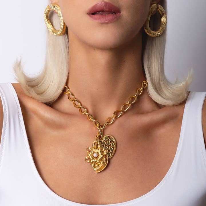 Caramel Vintage Jewellery – wholesale Pendant/charm necklace – Maisy Necklace