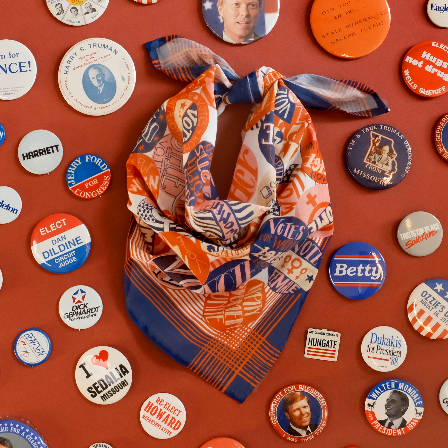 Handker Bandanas - Wholesale Bandana - Women's - No. 050 Votes for Women Bandana 2024 Edition2