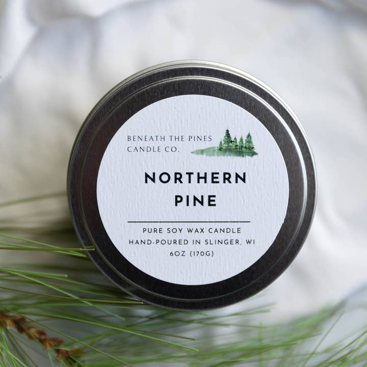 Beneath The Pines Candle Co. - Wholesale Jar/Filled Candle - Northern Pine Soy Candle