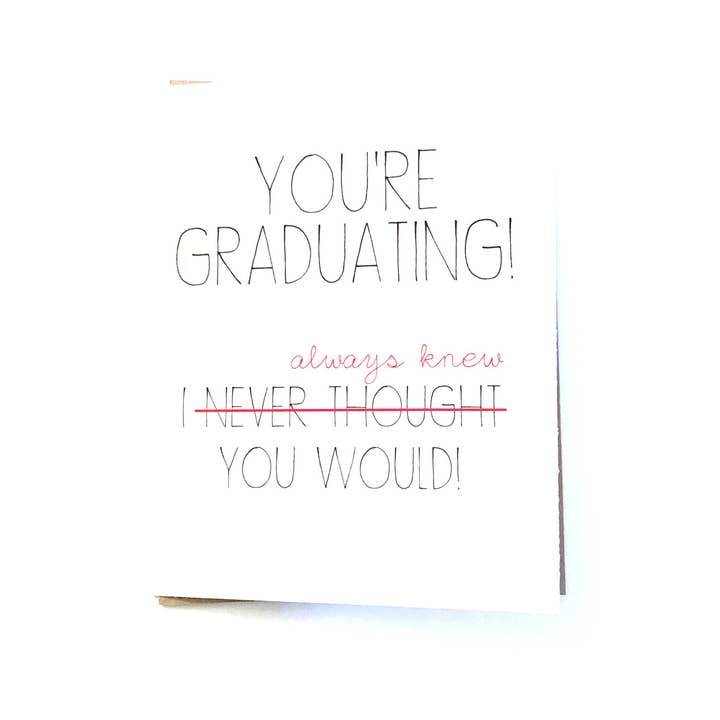Altid vidste du ville Graduate card for engroshandel hos BE Paperie