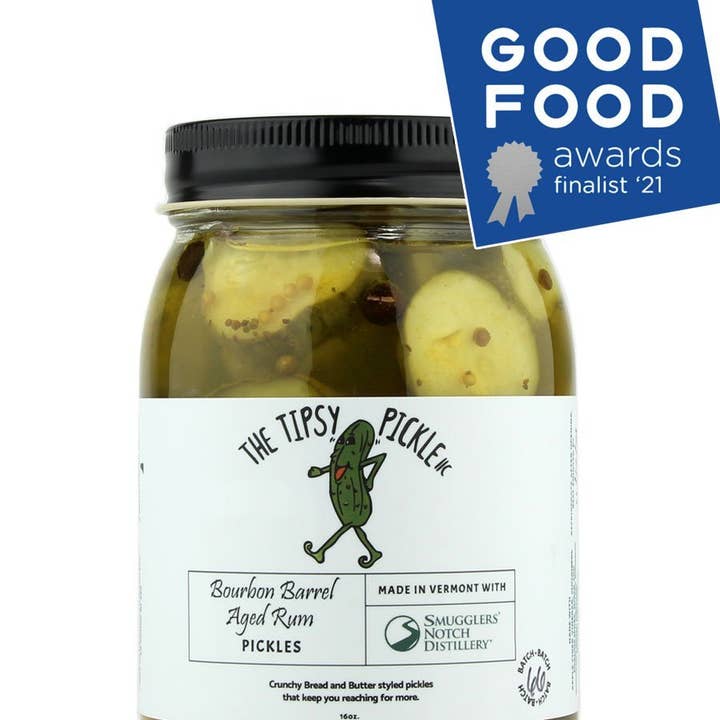 The Tipsy Pickle - Wholesale Pickled vegetables - The Tipsy Pickle - Bourbon Barrel Aged Rum Pickle0